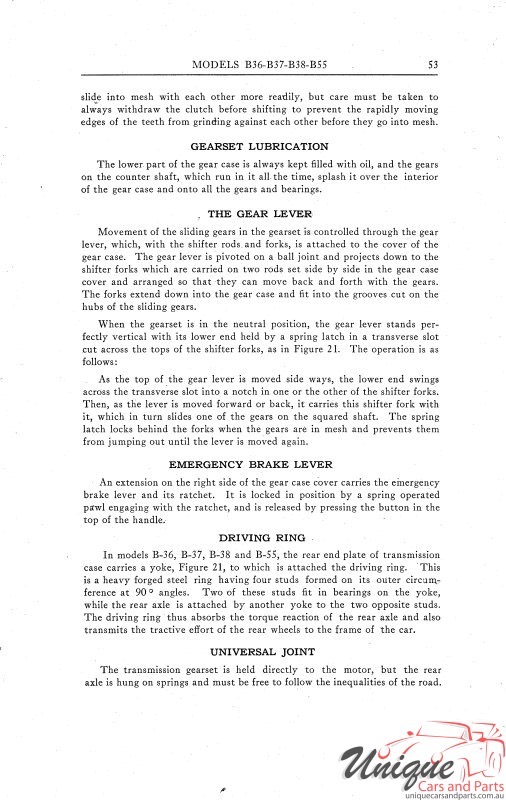 1914 Buick Reference Book Page 13